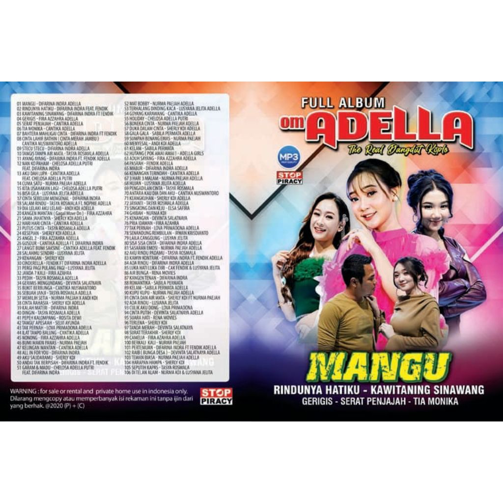 KASET VCD DVD MP3 OM. ADELLA MANGU/ DAFABISNIS