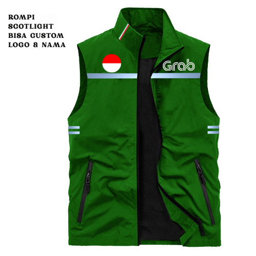 TERMURAH Rompi Scotlight Baru Ojol Kekinian, Rompi Fashion Pria Kekinian, Rompi Ojol Anti Angin, Rom