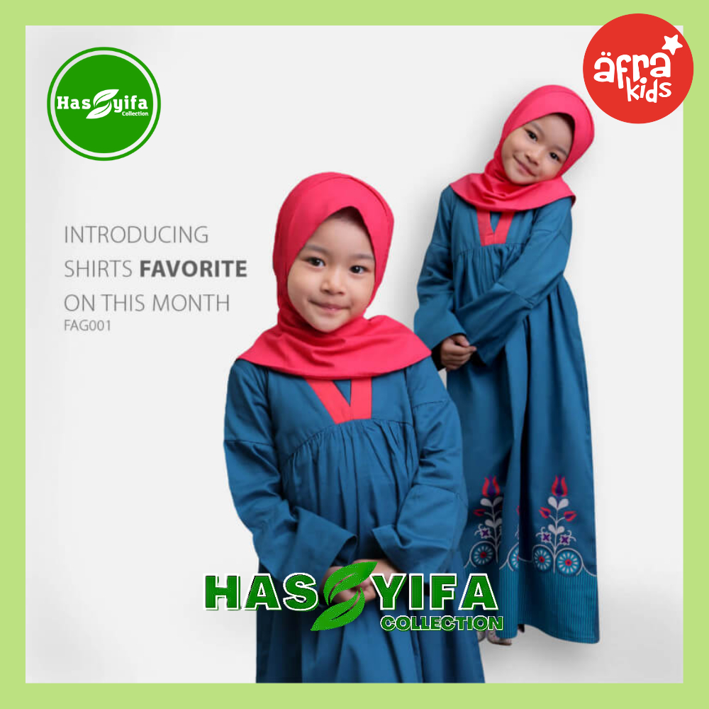 Afra Kids Gamis Anak Perempuan Afrakids FAG001 Ukuran S