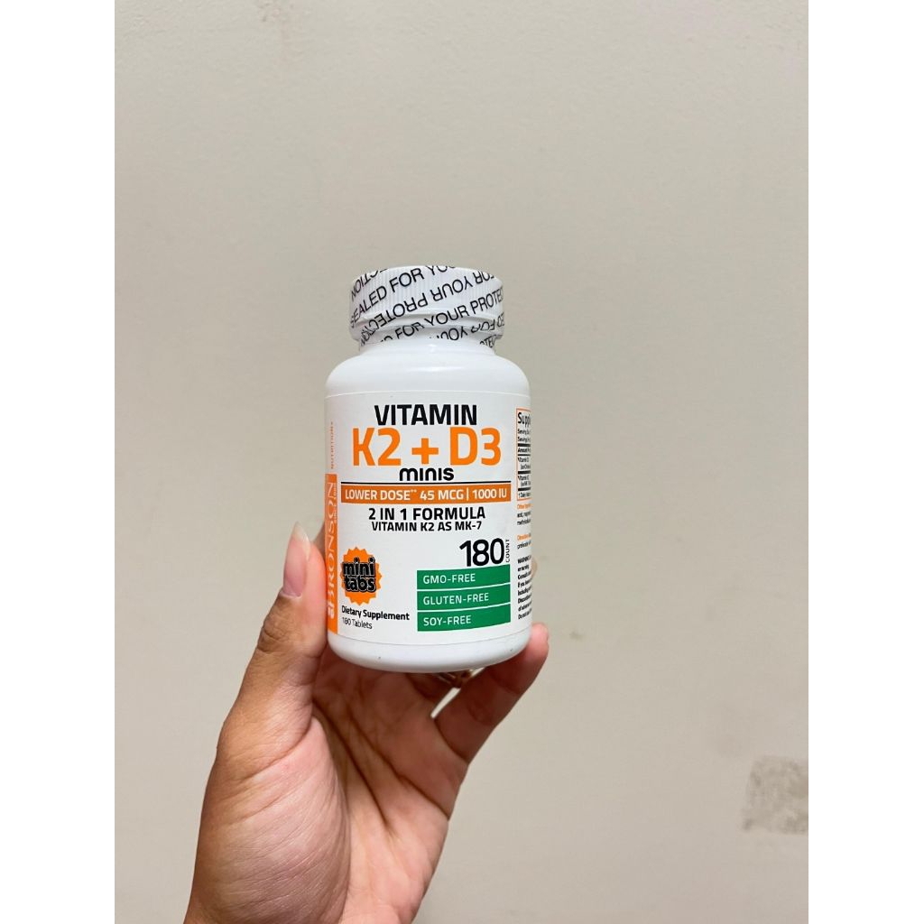 Bronson Vitamin K2+D3 1000IU 180 Tablets