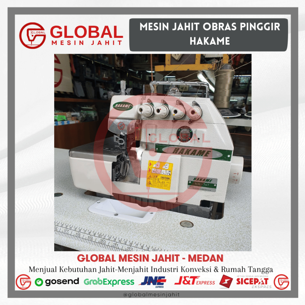 HAKAME 747 Mesin Obras Benang 4 High Speed Konveksi