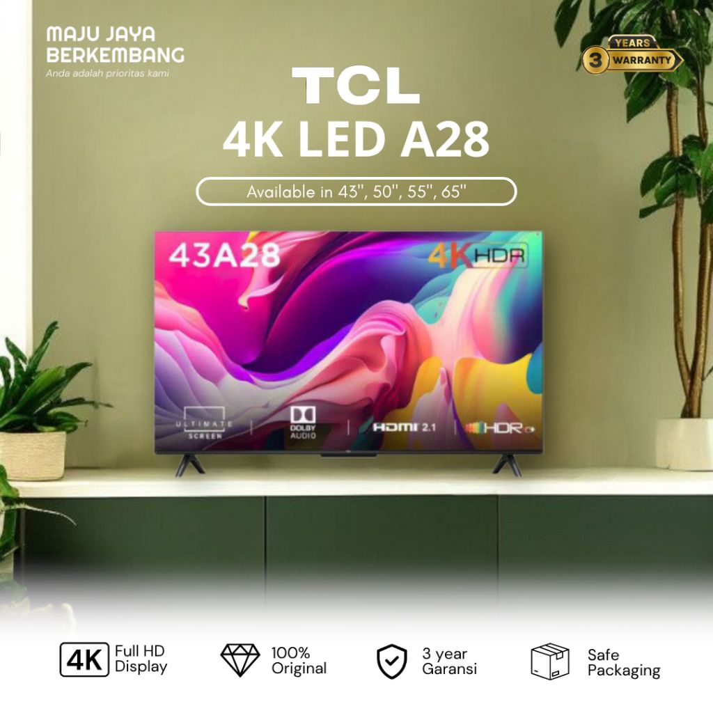 TCL 50A28 4K GOOGLE TV 2023 Series 50 inch a28