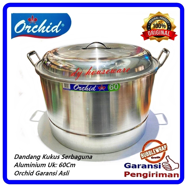Panci Kukus Jumbo Serbaguna Dandang Steamer Besar Langseng Aluminium 60 Cm 50Cm 36 Cm 30Liter- 20 Li