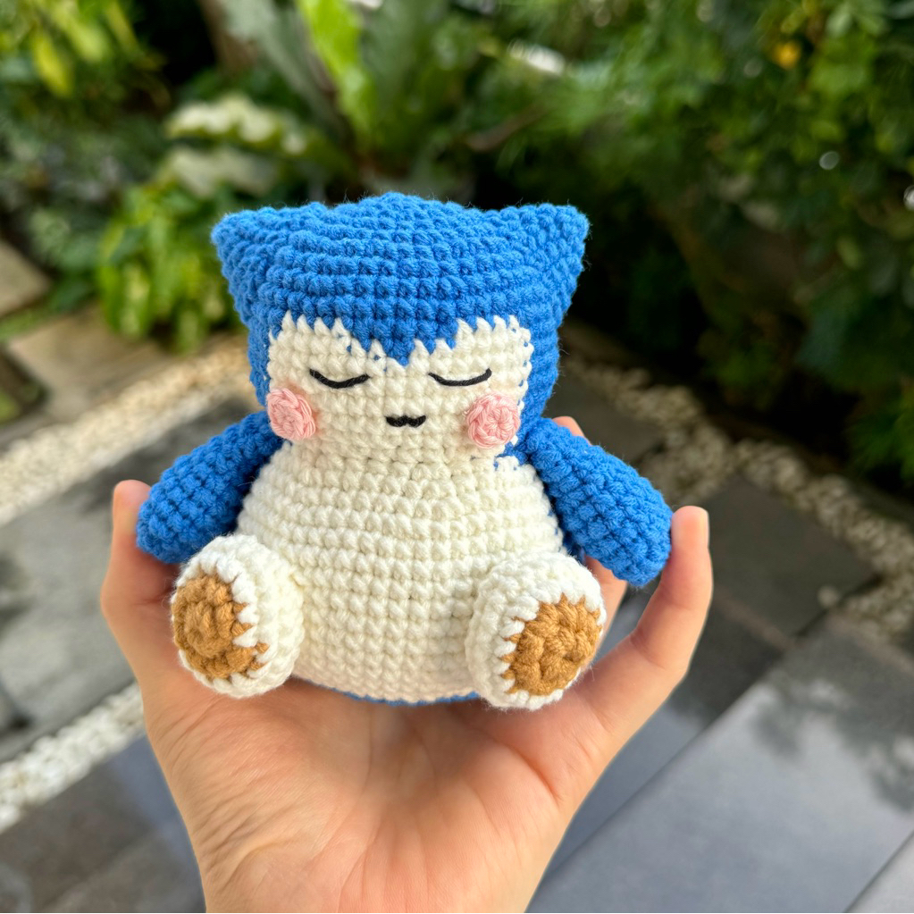 snorlax doll pokemon keychain boneka rajut premium amigurumi
