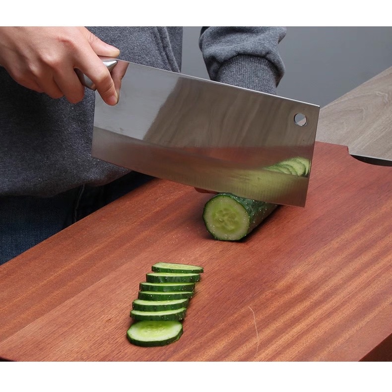 Pisau Parang Dapur Potong Tulang Daging Stainless Steel Tebal Kecil