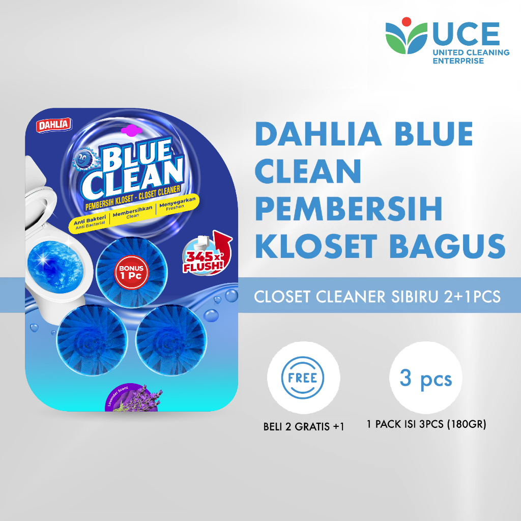 DAHLIA Blue Clean Pembersih Kloset Bagus Closet Cleaner Sibiru 2+1pcs