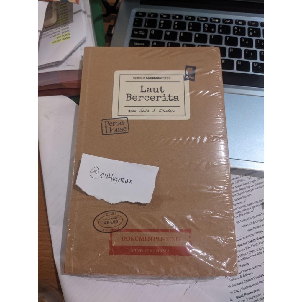 Preloved Buku Laut Bercerita Leila S Chudori Edisi Cetak Ulang Ke-100