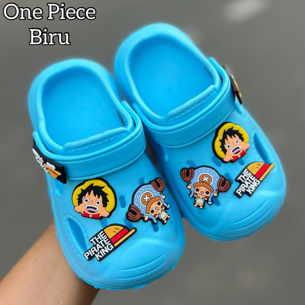 By-Jingga Sandal Baim Motif One Pice Terbaru Anak Cowo