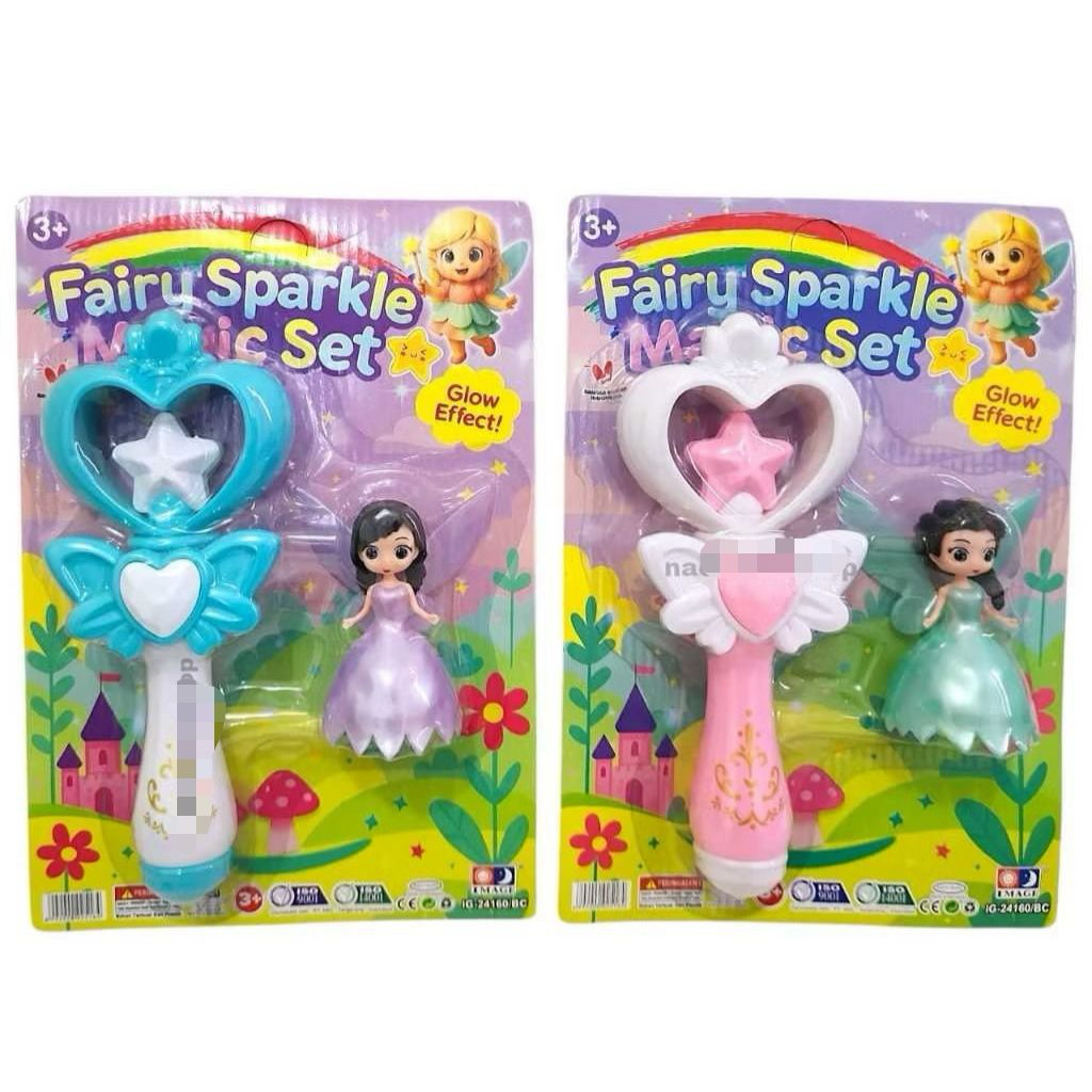 Mainan Anak Murah Tongkat Peri Ajaib Musik Set / Mainan Fairy Sparkle Magic Set / Mainan Tongkat Per