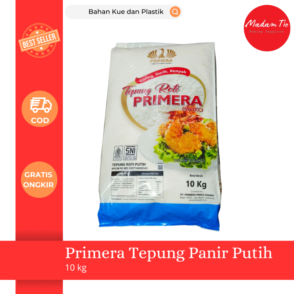 Tepung Panir Putih Primera Panko 10 kg 1Karung