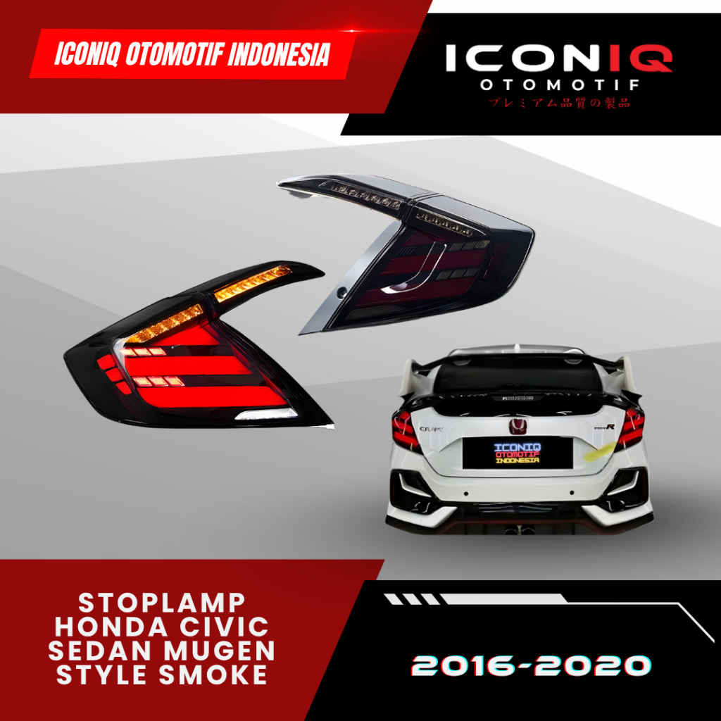 STOPLAMP HONDA CIVIC SEDAN MUGEN STYLE SMOKE