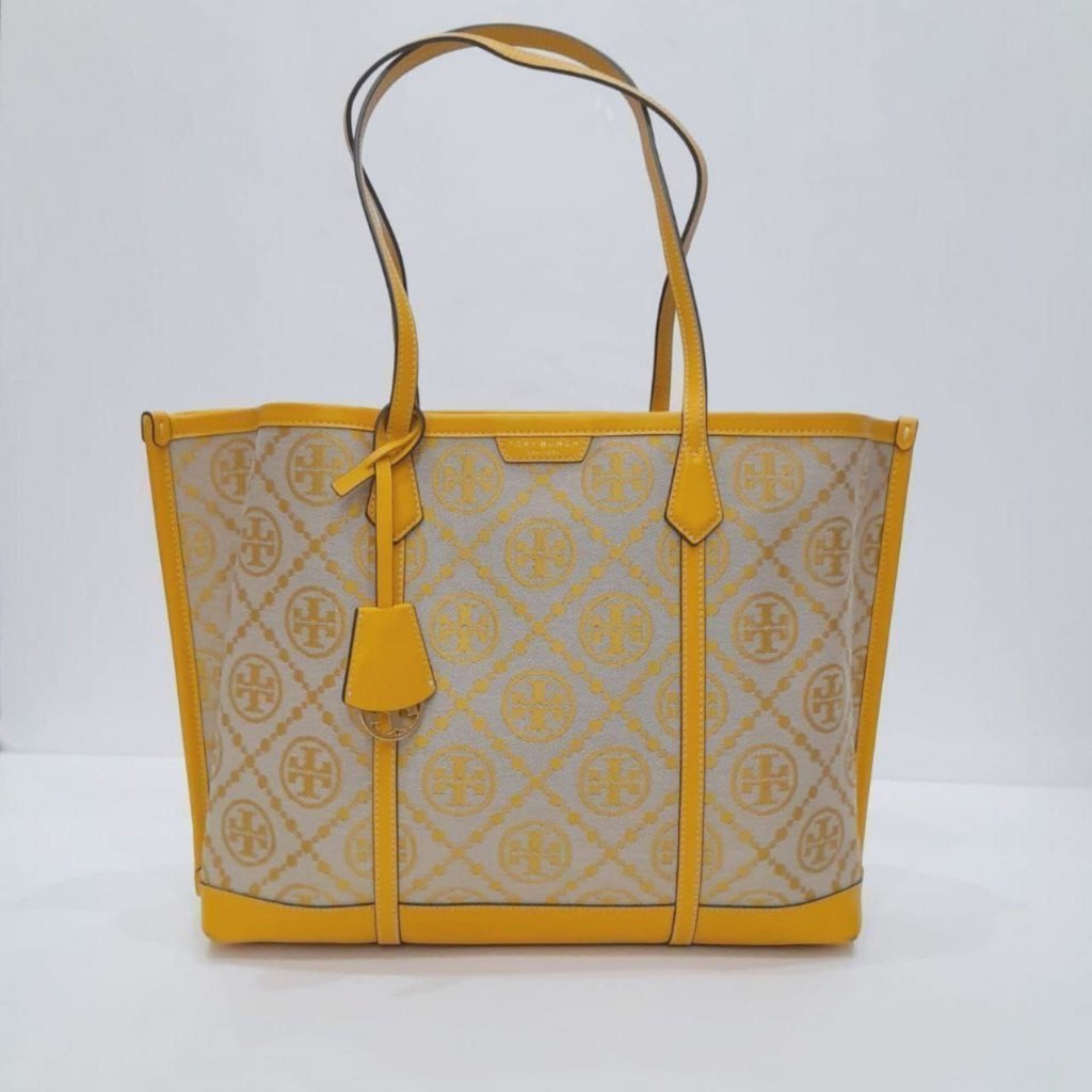 Tory  Burch Perry monogram jacquard triple compartment Tote  Bag
