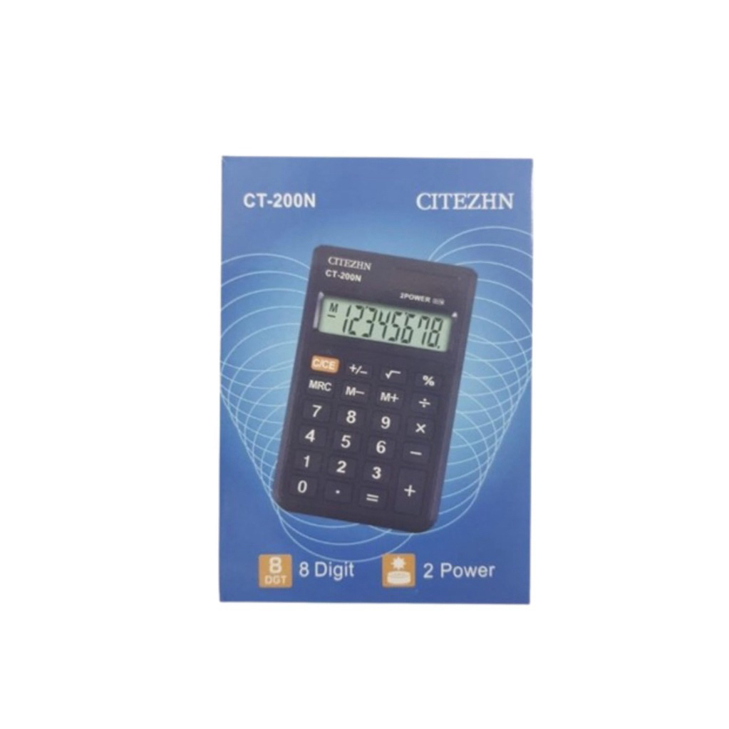 Citizen Kalkulator 8 Digit CT-200N Kalkulator Saku Pocket Mini