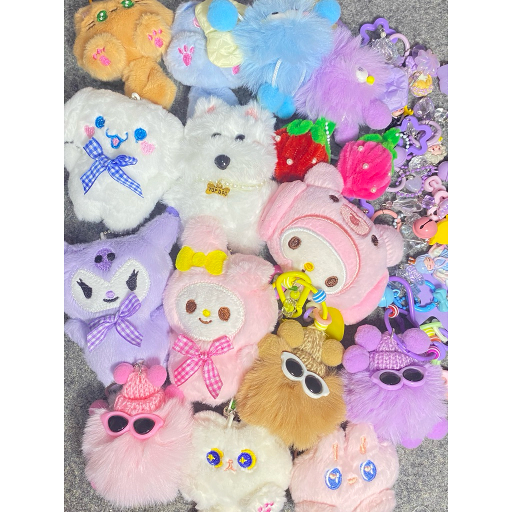 gantungan tas  gantungan kunci ganci tren charm beads peri
