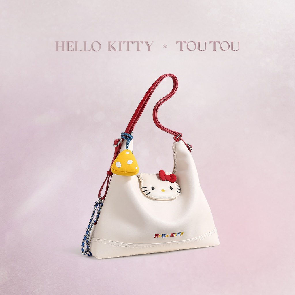 TOU TOU - shoulderbag / slingbag / backpack hello kitty cheese chain