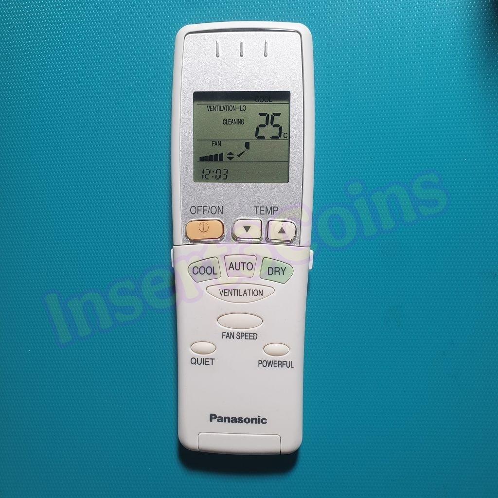 Remote AC Panasonic A75C2921 Made in Malaysia Original second