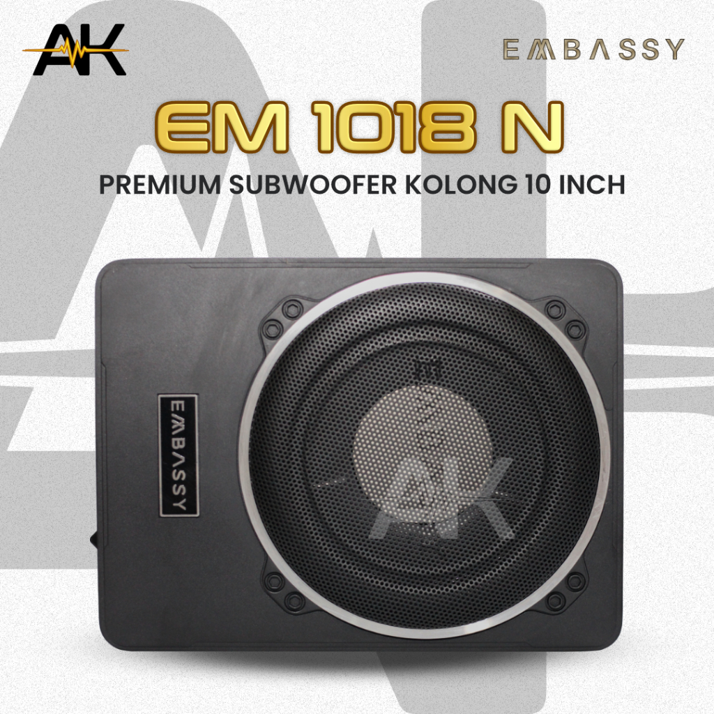 EMBASSY EM-1018 PREMIUM SUBWOOFER KOLONG 10 INCH