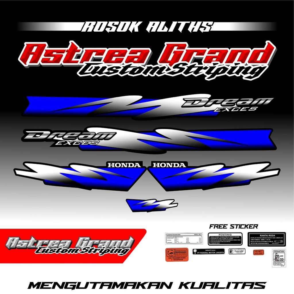 [COD] STRIPING ASTREA GRAND, STRIPING DREAM, ASTREA GRAND, STRIPING ASTREA TERBARU, STRIPING ASTREA 