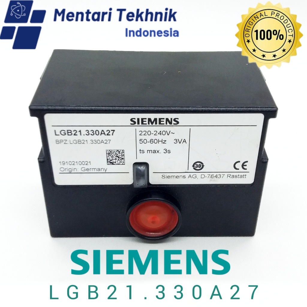 SIEMENS LGB21.330A27 Burner controls for 2-stage burners without control of actuator