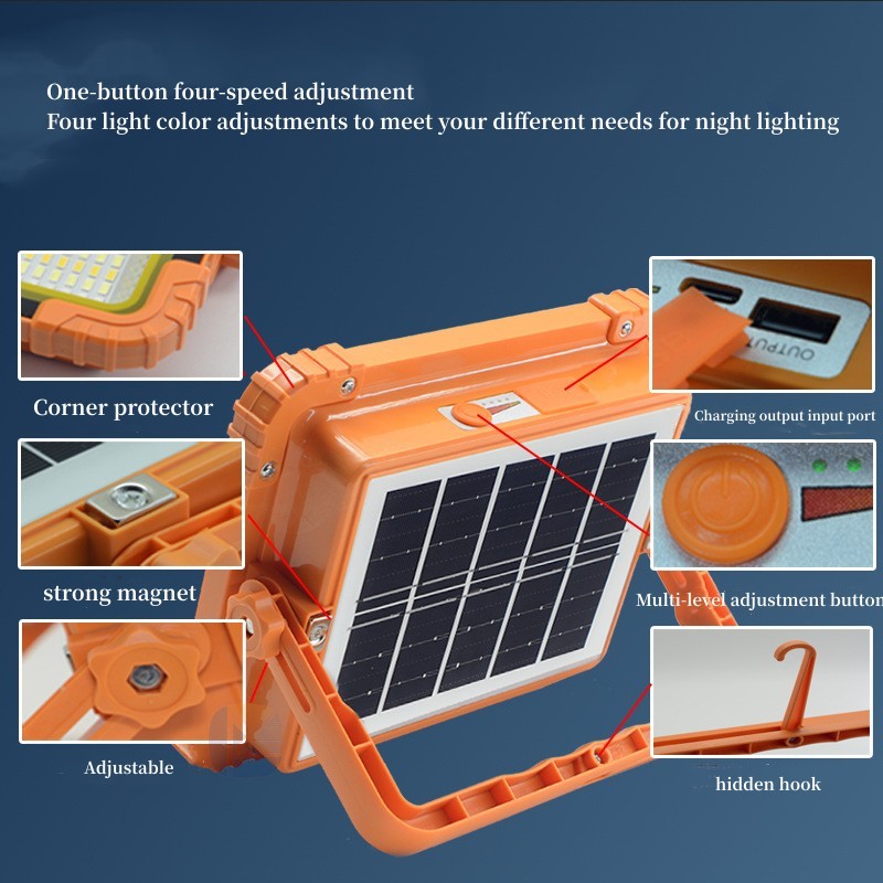 Lampu Sorot solar Emergency Tenaga Surya Sunpro SL - 108 200w LAMPU SURYA CAMPING