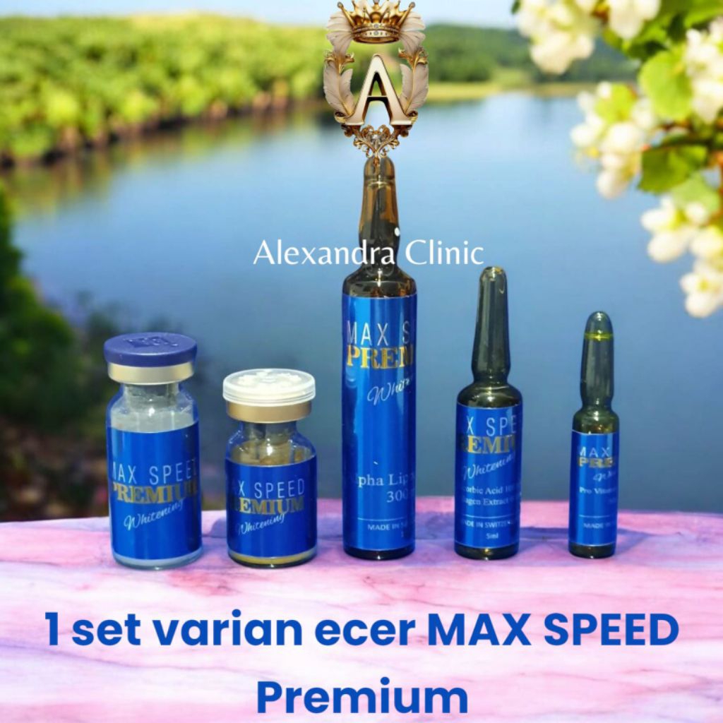 1 Set ECER MAX SPEED PREMIUM Whitening Original | Untuk sekali infus