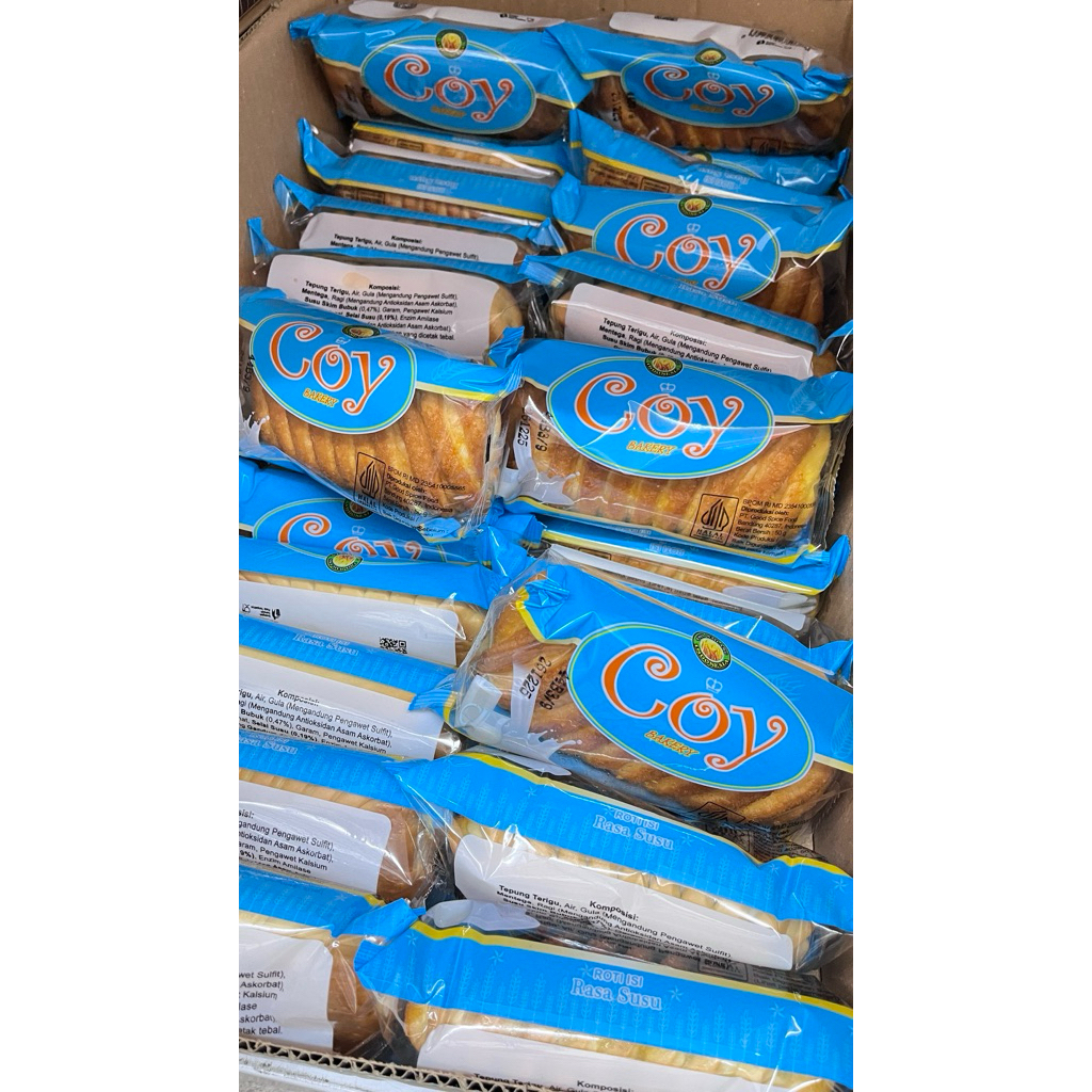 Roti coy bakery rasa vanila/coklat/nanas/blueberry