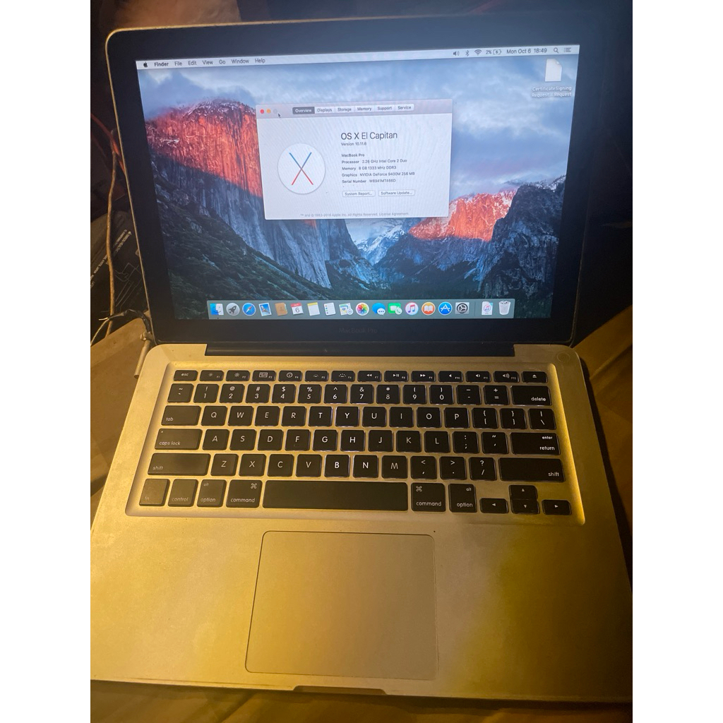 Macbook Pro mid 2009 Core 2 Duo 8/120Gb