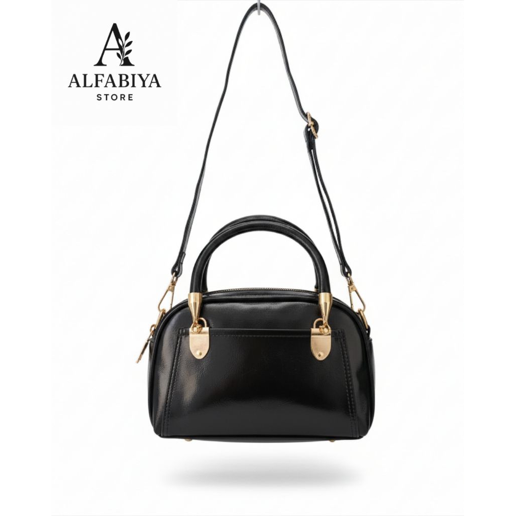 Tas Baru - Tas Selempang Wanita Alma Hitam - Sling Bag Alma Simple - Tas Alma Mini