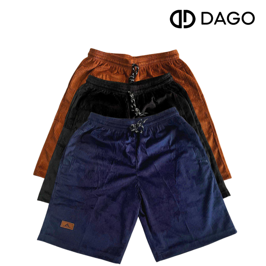 Paket 3 Pcs Celana Pendek Corduroy Korduroy Broadshort Bertali Pria Wanita Ukuran Jumbo Bahan Lembut