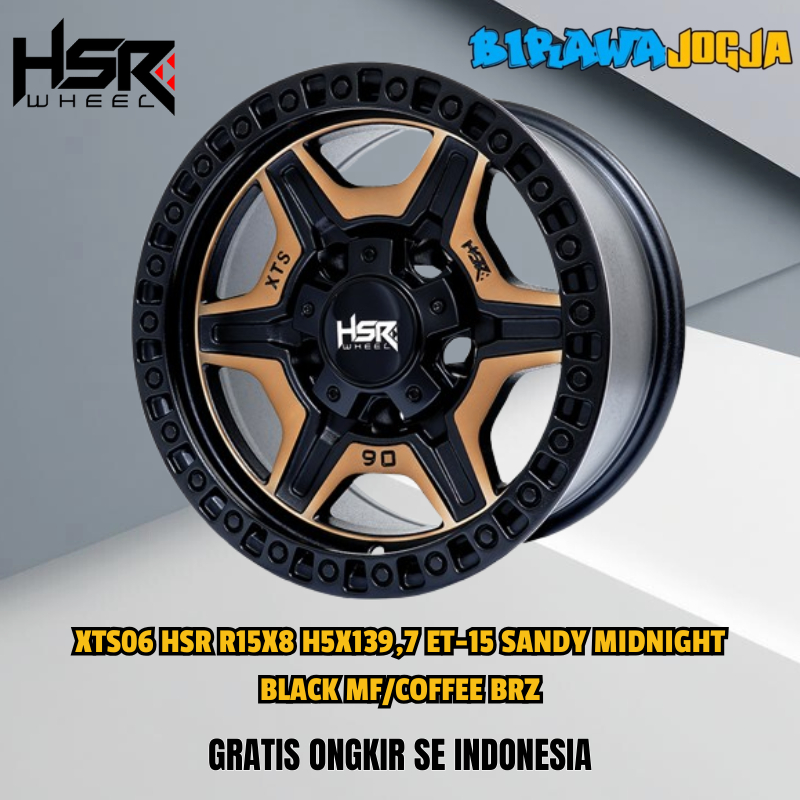 VELG MOBIL RING 15 PCD 5X139 PELEK OFFROAD COCOK UNTUK KATANA, JIMNY, GRAND ESCUDO, JEEP HSR XTS06