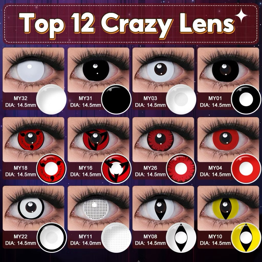 READY SOFTLENS HANTU COSPLAY FULL PUTIH / WHITE