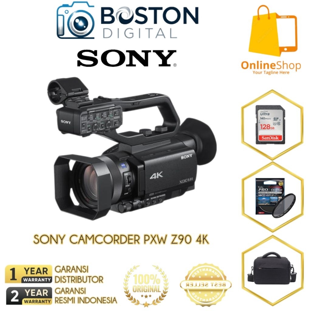 SONY HANDYCAM CAMCORDER PXW Z90 4K / CAMCORDER SONY PXW-Z90