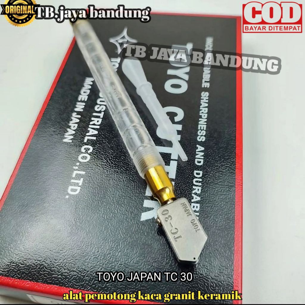alat pemotong kaca toyo TC 30 alat potong kaca asli pisau potong kaca alat potong keramik alat poton