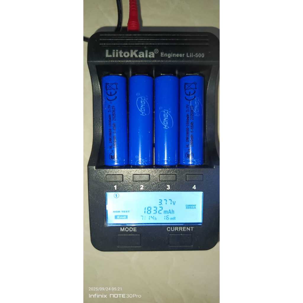 Batre 18650 BARU 1800 mAh real kapasitas / Batre 18650 / Batre senter batre charger 18650 baru kapas