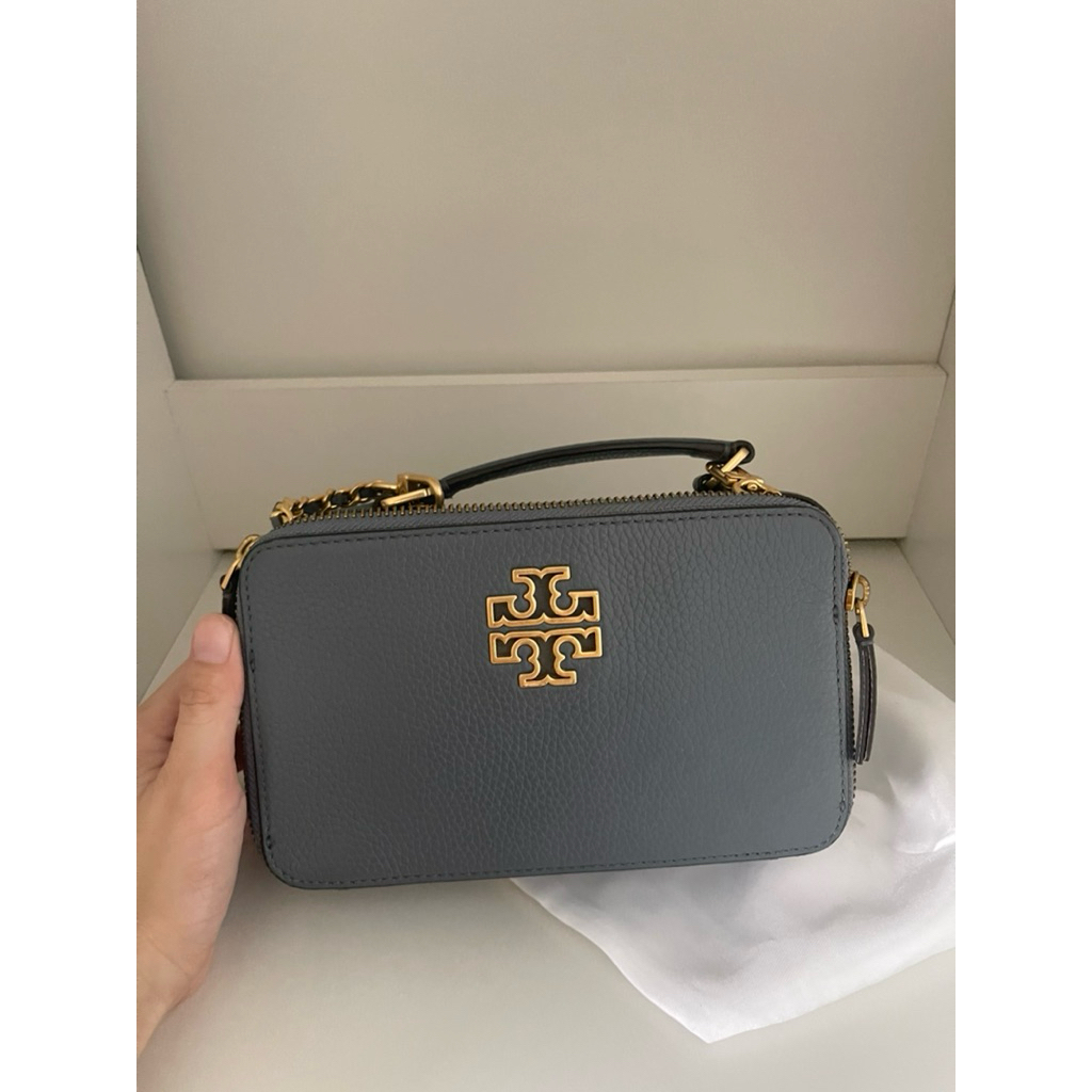 preloved tory burch britten top handle