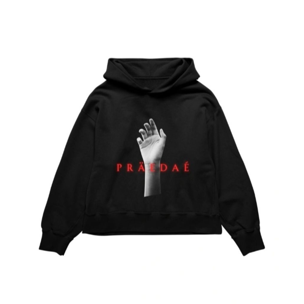 (Original) Praedae Studio Hopeless Romantic v2 Hoodie Black//White