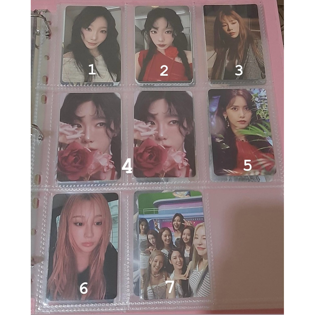 [READY] PHOTOCARD PC TAEYEON YOONA SNSD GISELLE AESPA