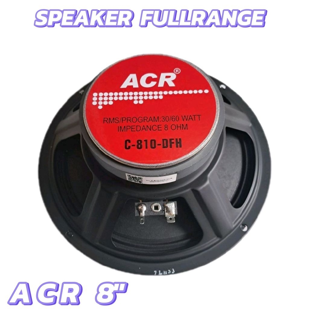 Speaker Full Range 8 Inch ACR C 810 DFH Speaker  Acr 8" Fullrange