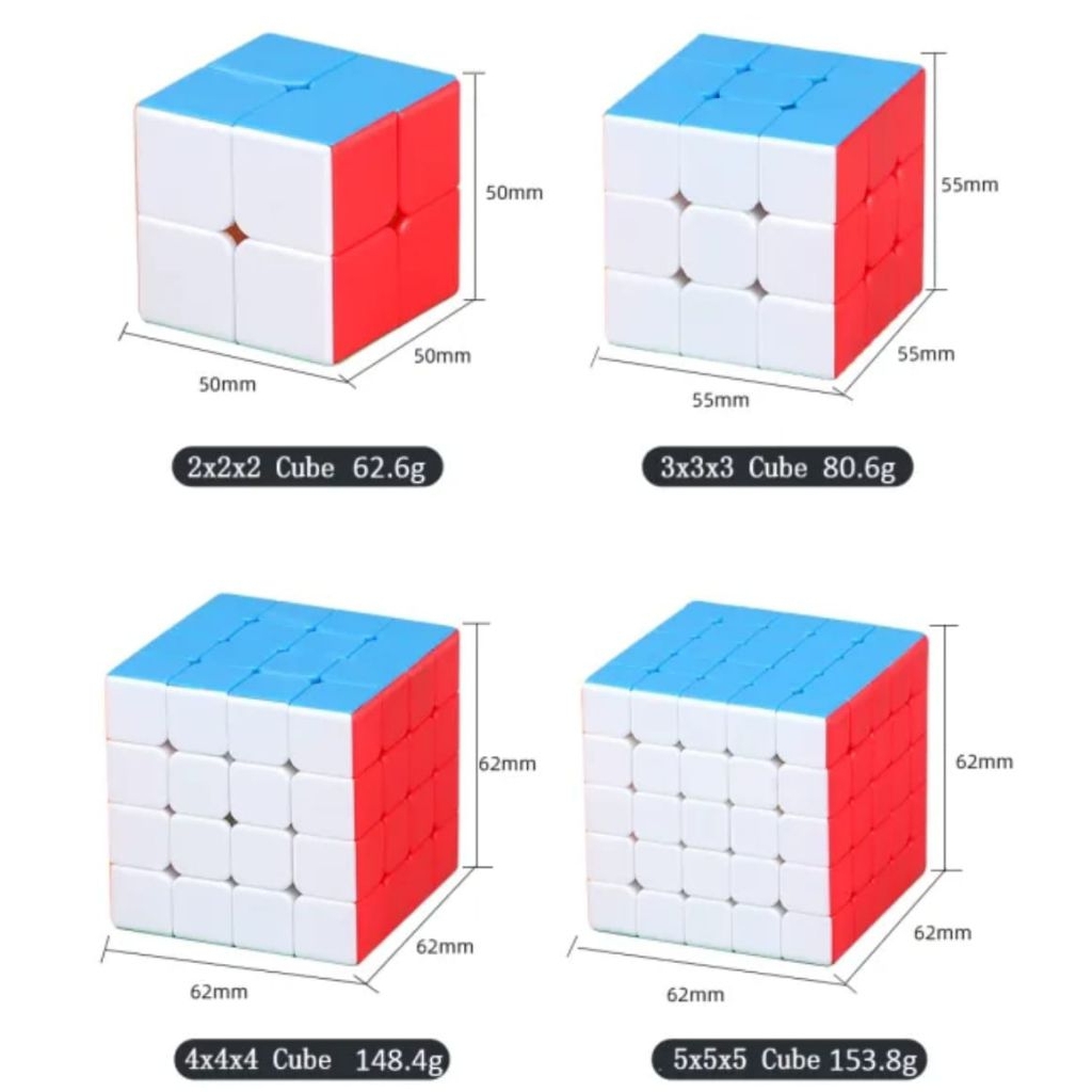 High-quality Rubic Cube Stikerless. 2x2 3x3 4x4 5x5 Educational Toys Children Puzzle Toys Designated