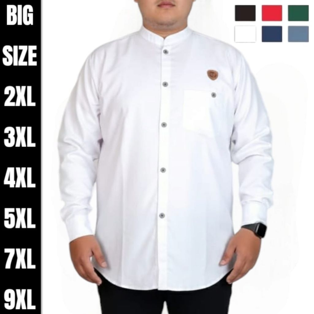 Kemeja Koko Jumbo 9XL 7XL 5XL Baju Koko Jumbo Terbaru M L XL XXL