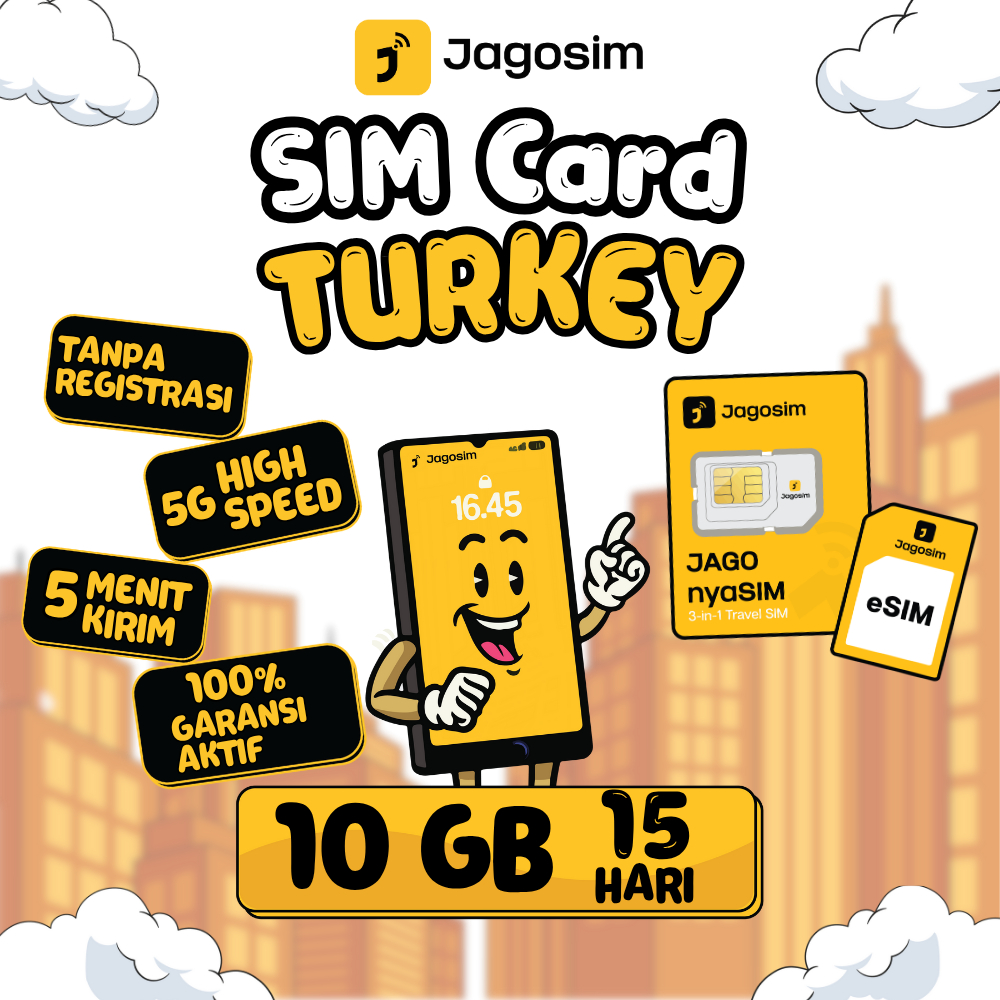 SIM Card Turkey Kuota | SIM Card Aktif Langsung Pakai | SIM Card Turki | Jagosim Simcard Kuota