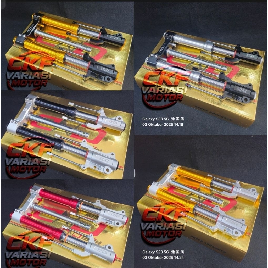 SHOCK DEPAN UPSIDE DOWN/USD HONDA ADV 150 / ADV 160 DELKEVIC RACING UP SIDE DOWN ADV150 UP SIDE DOWN