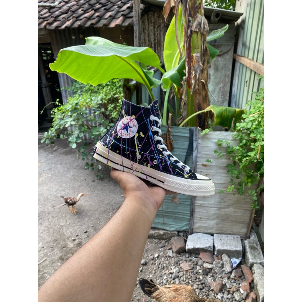 Converse 70s paint splater