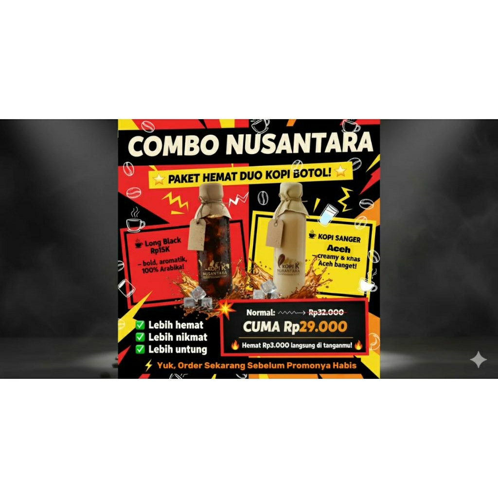 COMBO NUSANTARA – Paket Hemat Duo Kopi Botol