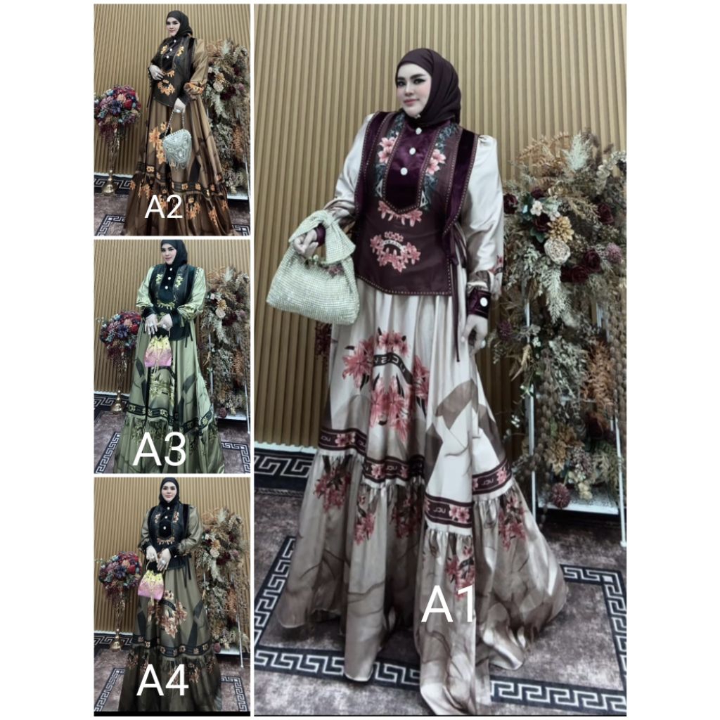 Gamis syari Ucel windes dwina rafanda azizil alqiblat