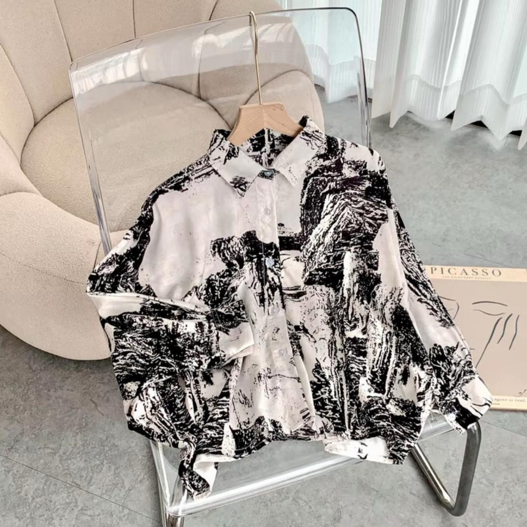 BLOUSE RAYON BATWING SEMI CROP