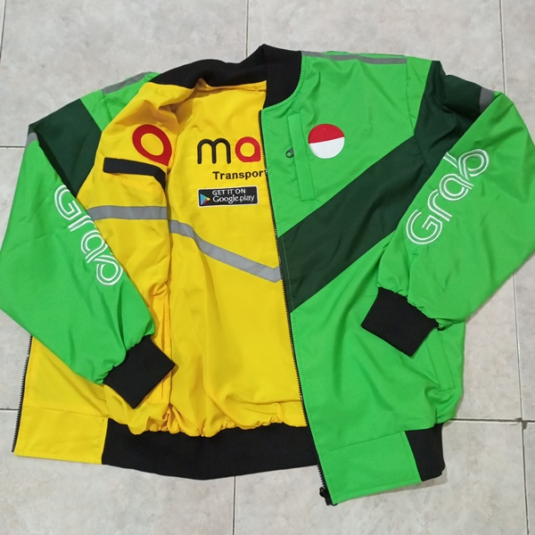 JAKET GRAB BOLAK BALIK MAXIM MURAH