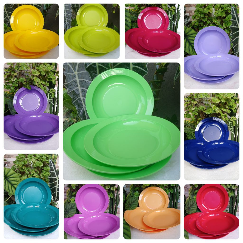 Large deep plate tupperware / piring tupperware