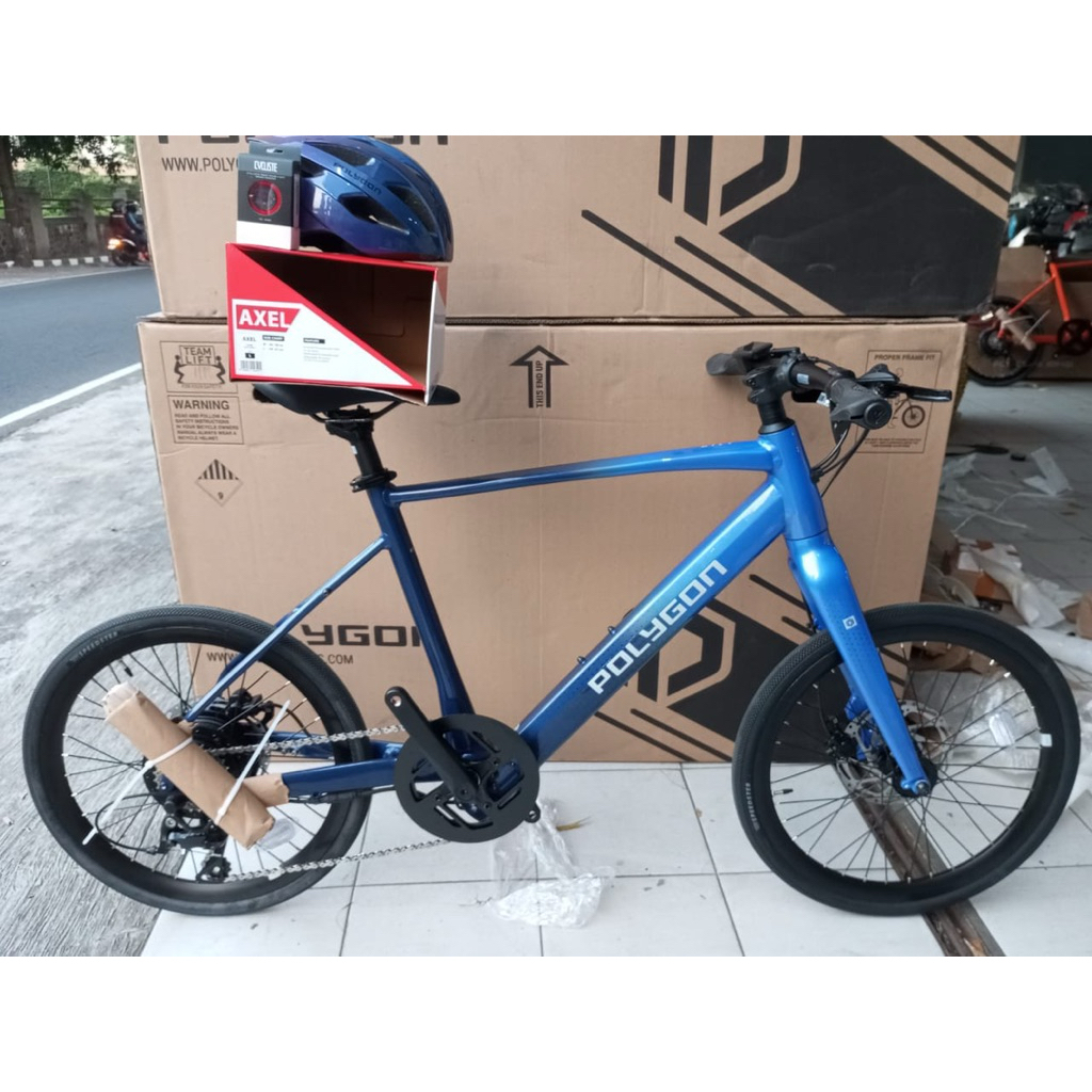 SEPEDA URBAN EBIKE POLYGON GILI DASH 2025 TERBARU GARANSI / Sepeda Elektrik 9 Speed FREE HELM