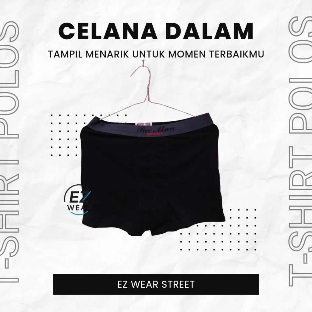 CELANA DALAM BOXER SHORTS BEE MAN 017 / CD PREMIUM/ ISI 2 PCS